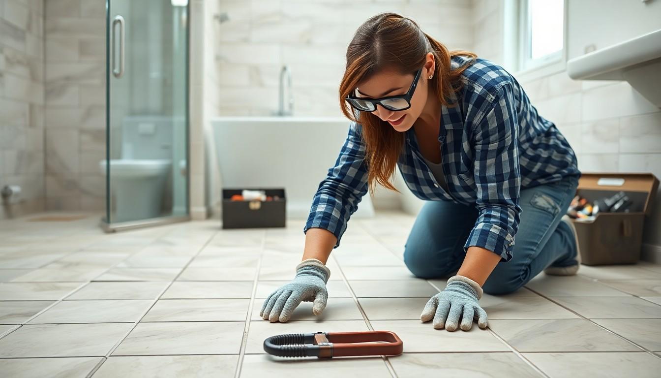 Install Bathroom Floor Tile cost guide