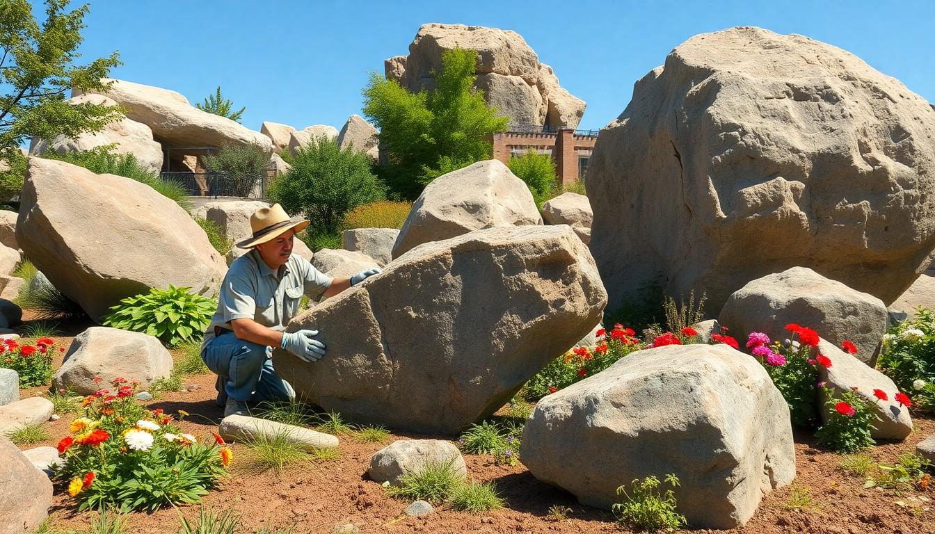 Install Landscape Boulders cost guide