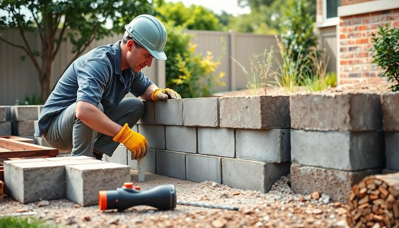 Install Slump Block Wall cost guide